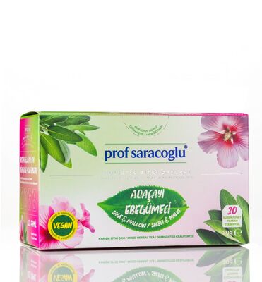 profsaracoglu - Prof Saracoglu Adaçayı & Ebegümeci Karışık Bitki Çayı 20'li (1)