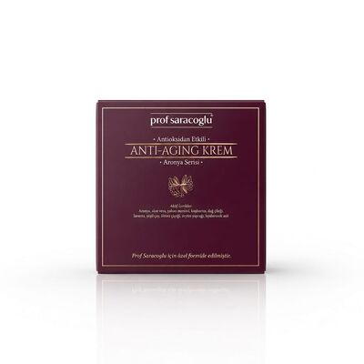 profsaracoglu - Prof Saracoglu Aronya Anti Aging Krem 50 ml - Antioksidan Etkili - Cilt Sıkılaştırıcı (1)