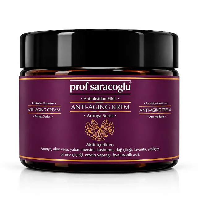 Aronya Anti Aging Krem 50 ml - Doğal Antioksidan Etkili - Cildin Sıkılaşmasını Destekler (1)