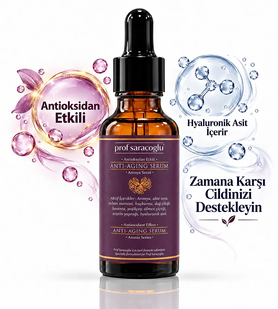 Prof Saracoglu Aronya Serisi Anti Aging Antioksidan Yüz Serumu 20 ml - 2
