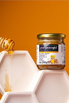 profsaracoglu - Prof Saracoglu Bal - Polen - Arısütü - Propolis Karışımı 240 g