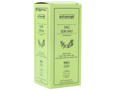 profsaracoglu - Saç Serumu 30 mL. Detoks Serisi <br> Organik Sertifikalı