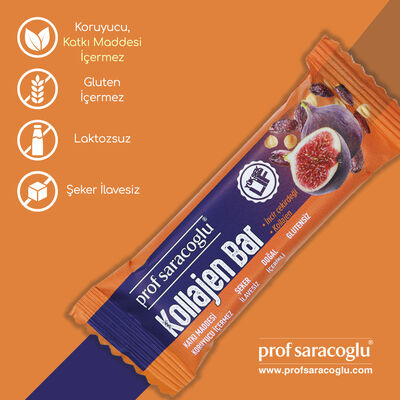profsaracoglu - Prof Saracoglu Kollajen Bar İncir Çekirdeği 35 g