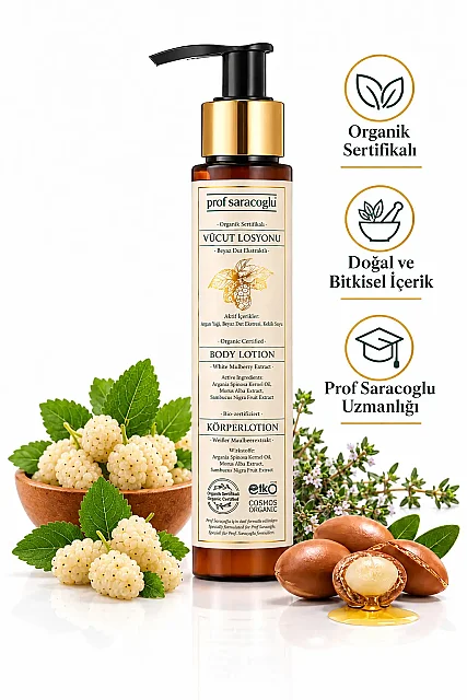 Prof Saracoglu Organik Sertifikalı Beyaz Dut Ekstraktlı Vücut Losyonu 100 ml (2)