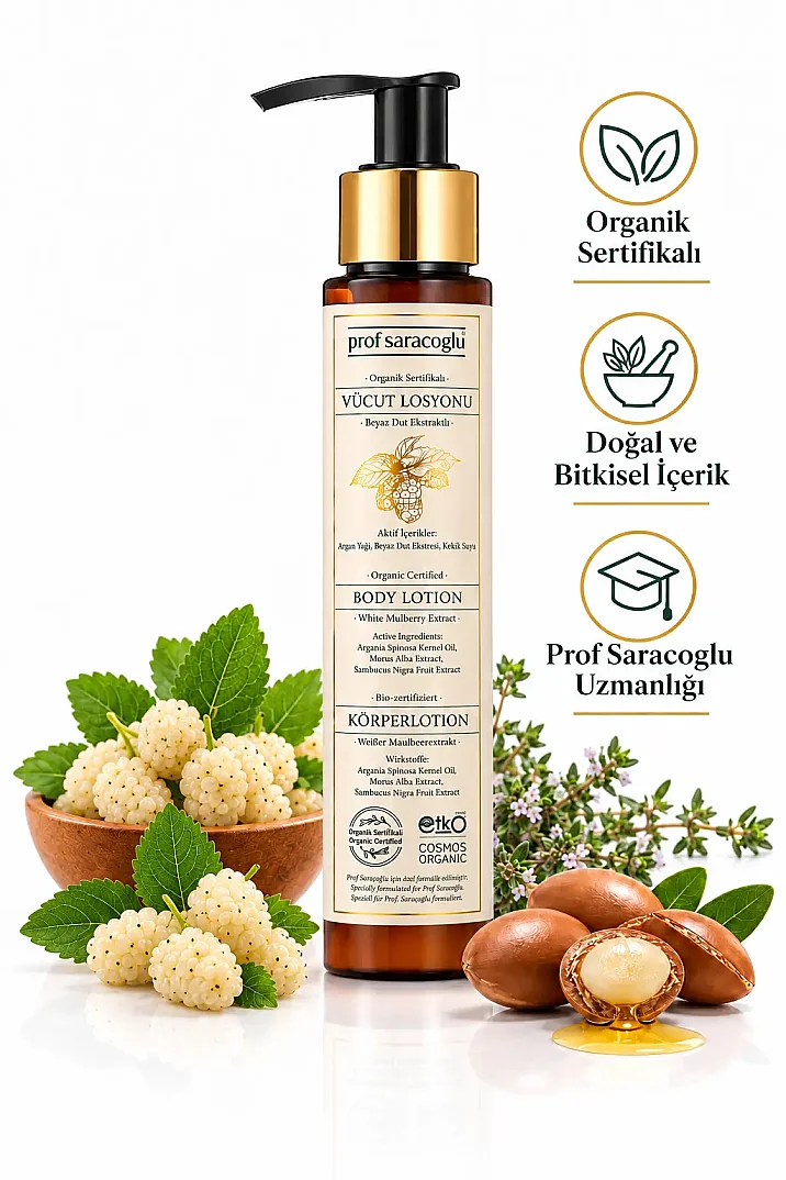 Prof Saracoglu Organik Sertifikalı Beyaz Dut Ekstraktlı Vücut Losyonu 100 ml - 2