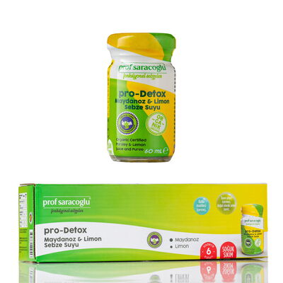 profsaracoglu - Prof Saracoglu Pro-Detox Organik Maydanoz & Limon Shot 300 ml (1)