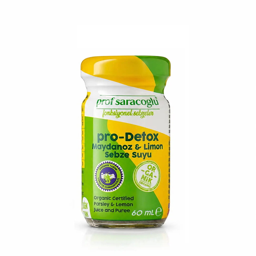 Prof Saracoglu Pro-Detox Organik Maydanoz & Limon Shot 300 ml - 1