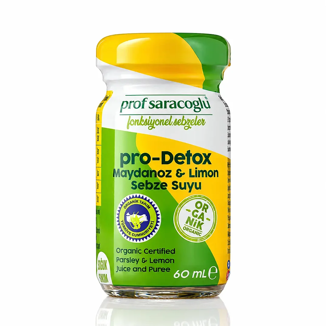 Prof Saracoglu Pro-Detox Organik Maydanoz & Limon Shot 300 ml - 1