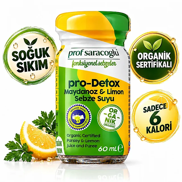 Prof Saracoglu Pro-Detox Organik Maydanoz & Limon Shot 300 ml (2)