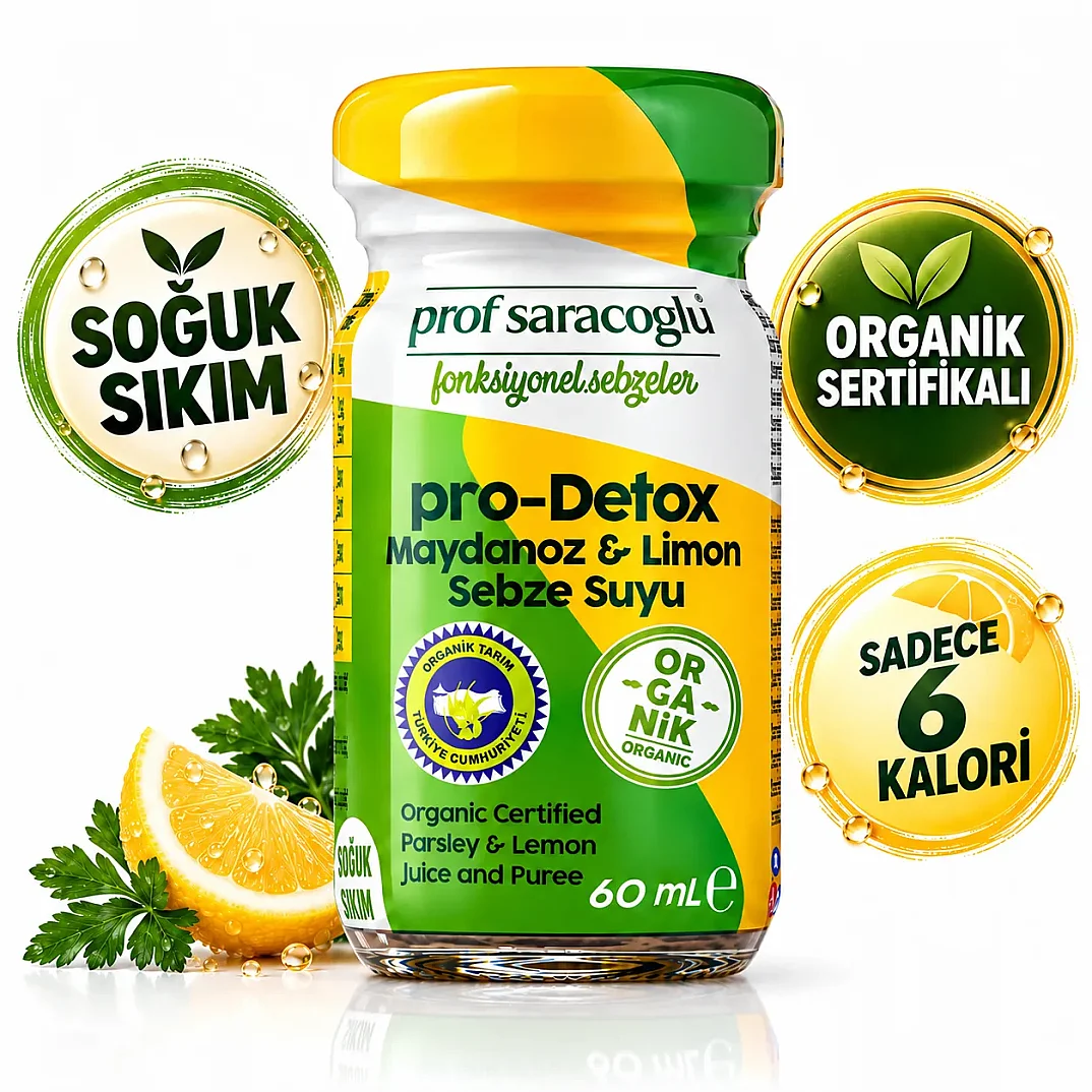 Prof Saracoglu Pro-Detox Organik Maydanoz & Limon Shot 300 ml - 2