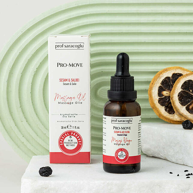 Prof Saracoglu Pro-Move Susam & Acı Elma Karışım Aromatik Yağ 30 ml (1)