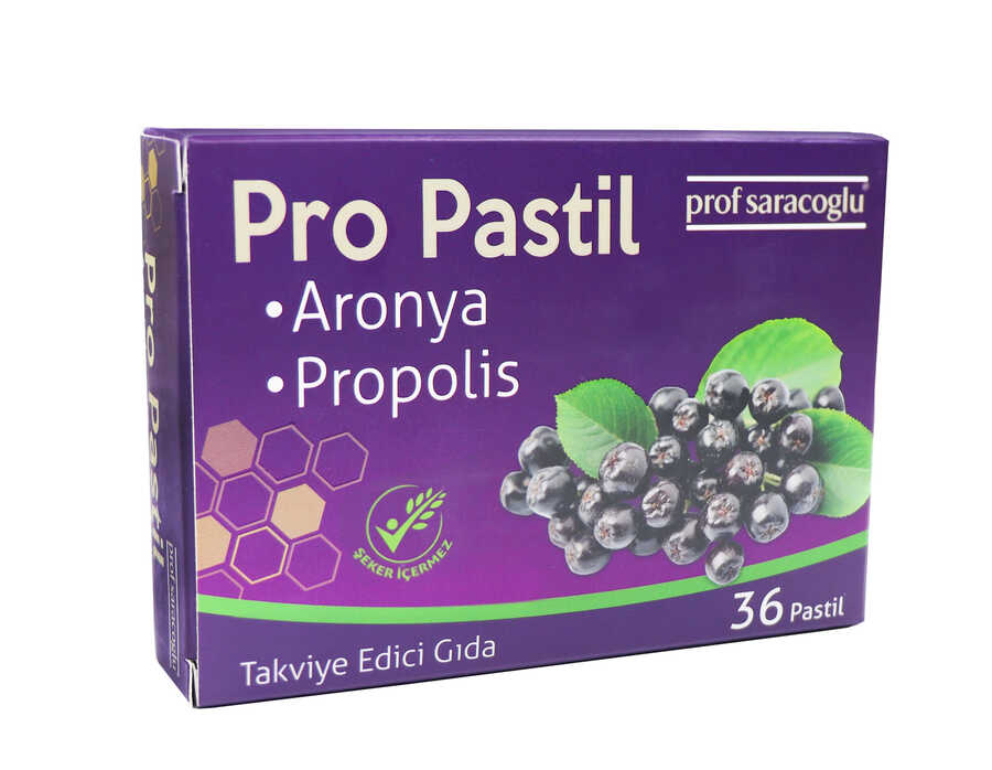 profsaracoglu - Pro Pastil Aronya & Propolis <br> Takviye Edici Gıda