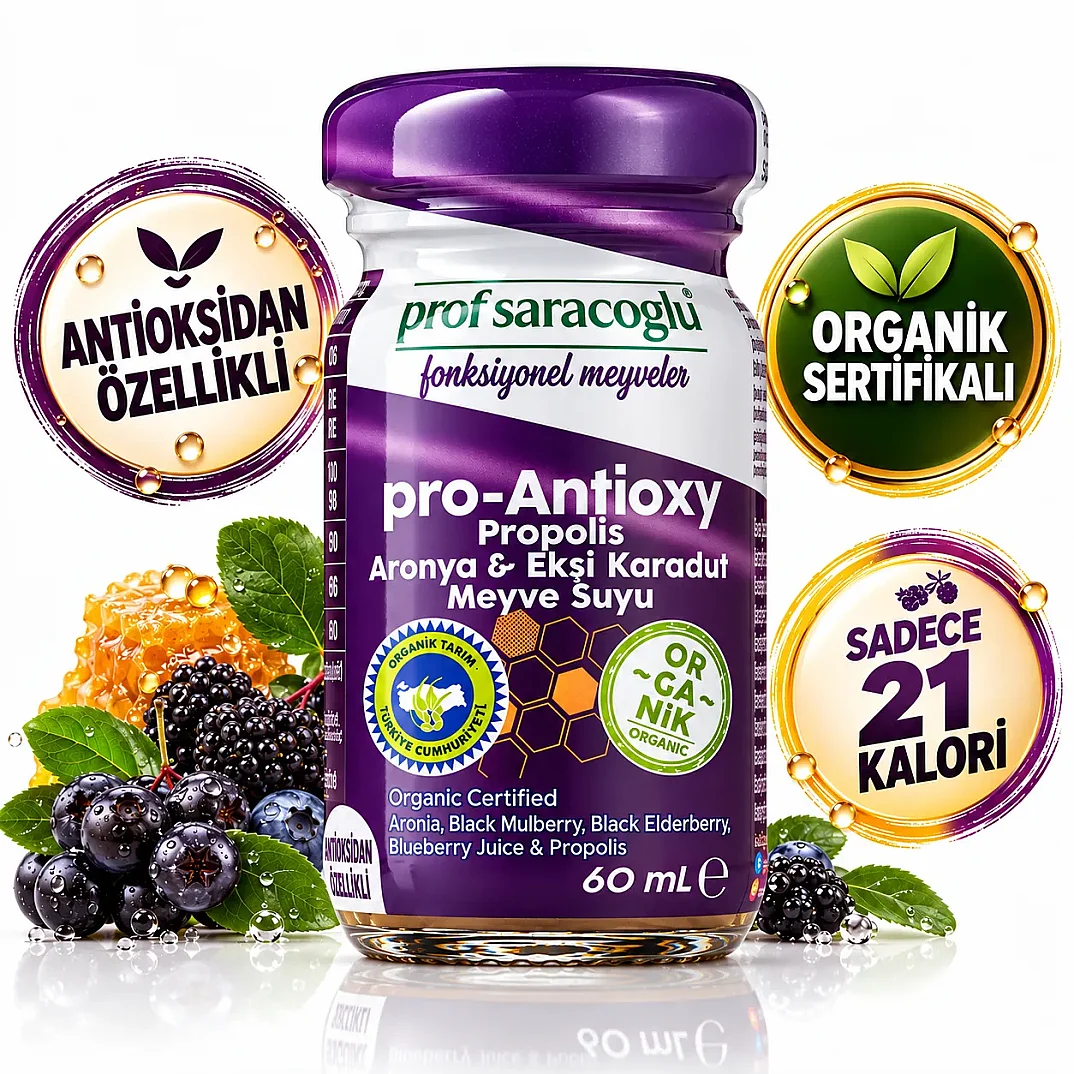 Prof Saracoglu Organik Pro-Antioxy Propolis-Aronya-Ekşi Karadut Shot 5 li - 2