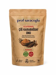 Prof Saraçoğlu Glutensiz Çiğ Karabuğday Unu 1 kg - Thumbnail