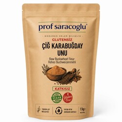 Prof Saraçoğlu Glutensiz Çiğ Karabuğday Unu 1 kg - Thumbnail
