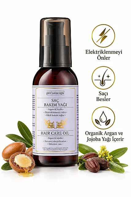 Prof Saracoglu Argan & Jojoba Saç Bakım Yağı 100 ml (2)
