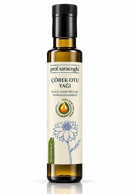 Prof Saracoglu Soğuk Sıkım Çörekotu Yağı 250 ml (1)