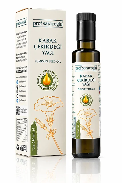 Prof Saracoglu Soğuk Sıkım Kabak Çekirdeği Yağı 250 ml (2)