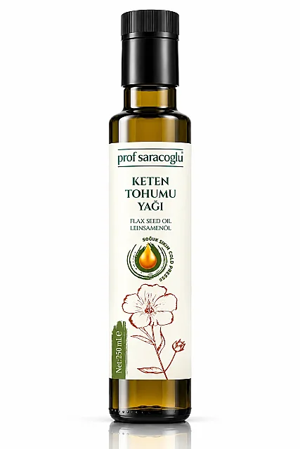 Prof Saracoglu Soğuk Sıkım Keten Tohumu Yağı 250 ml (1)