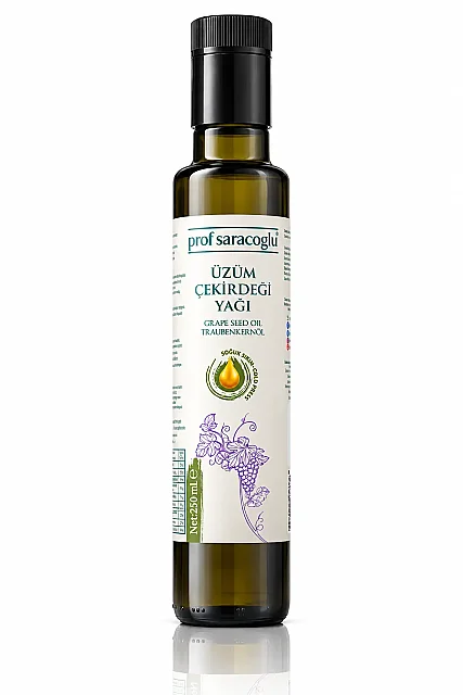 Prof Saracoglu Soğuk Sıkım Üzüm Çekirdeği Yağı 250 ml (1)