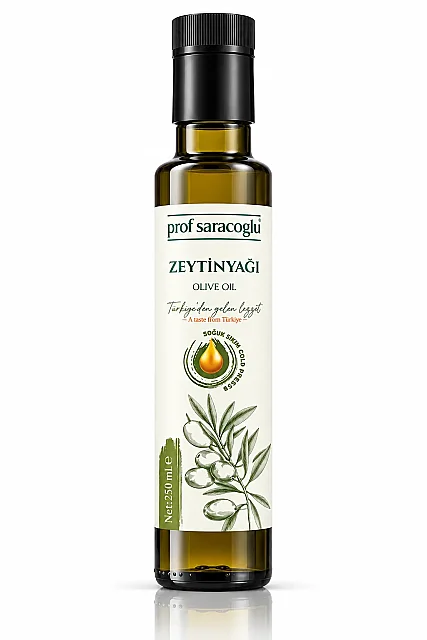 Prof Saracoglu Soğuk Sıkım %100 Zeytinyağı Doğal 250 ml - Natürel (1)