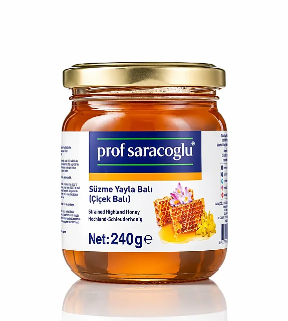 Prof Saracoglu %100 Süzme Yayla Balı 240 g - Doğal Çiçek Balı (1)
