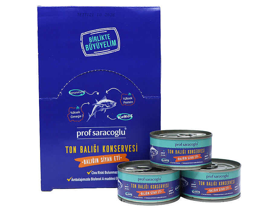 Prof Saracoglu Ton Balığı Konservesi Zeytinyağlı Omega 3 (12 Adet x 80 g) - 3